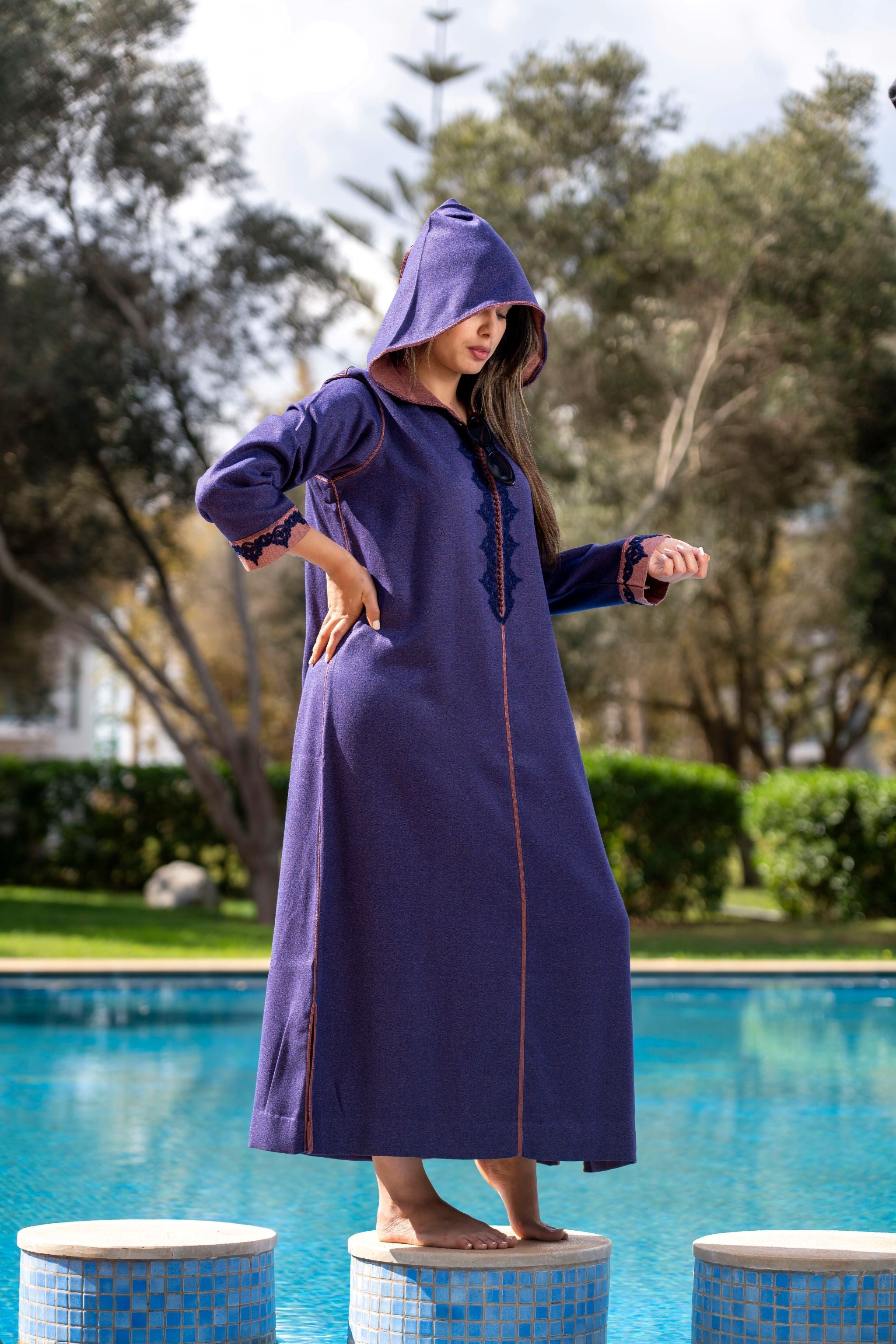 jellaba FADELA Purple
