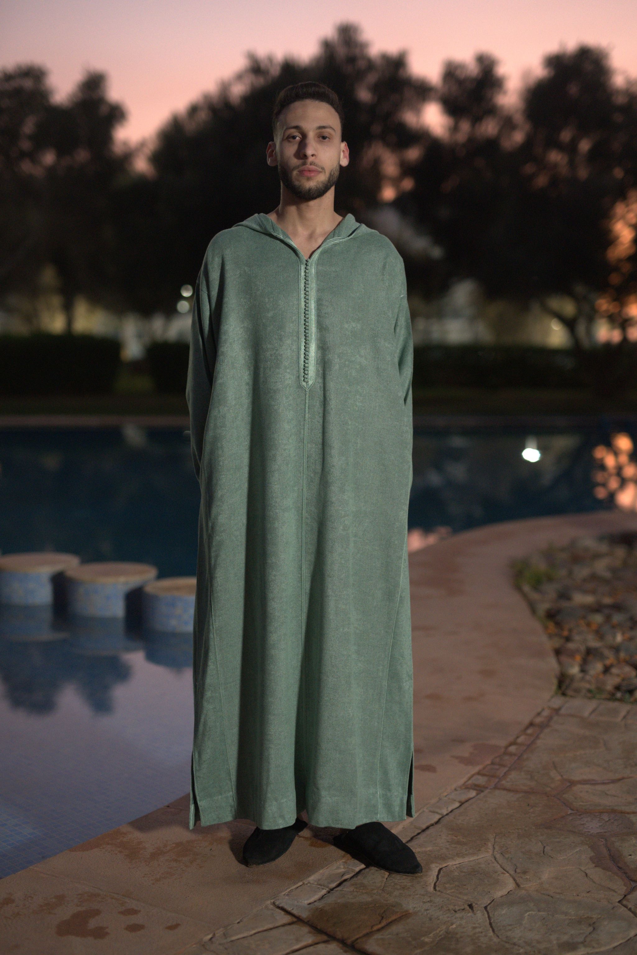 jellaba KACEM Sage Green