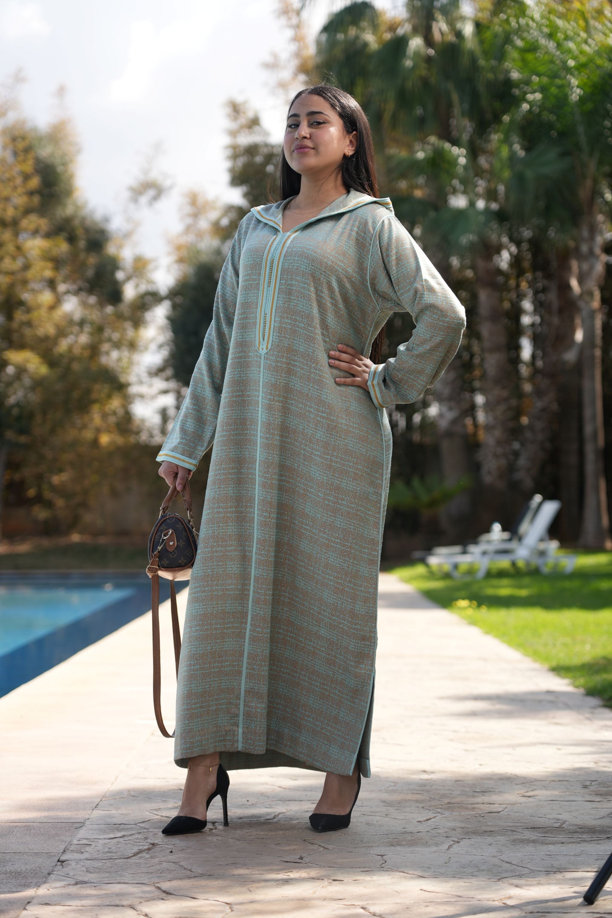 jellaba NAJAT Beige Mix