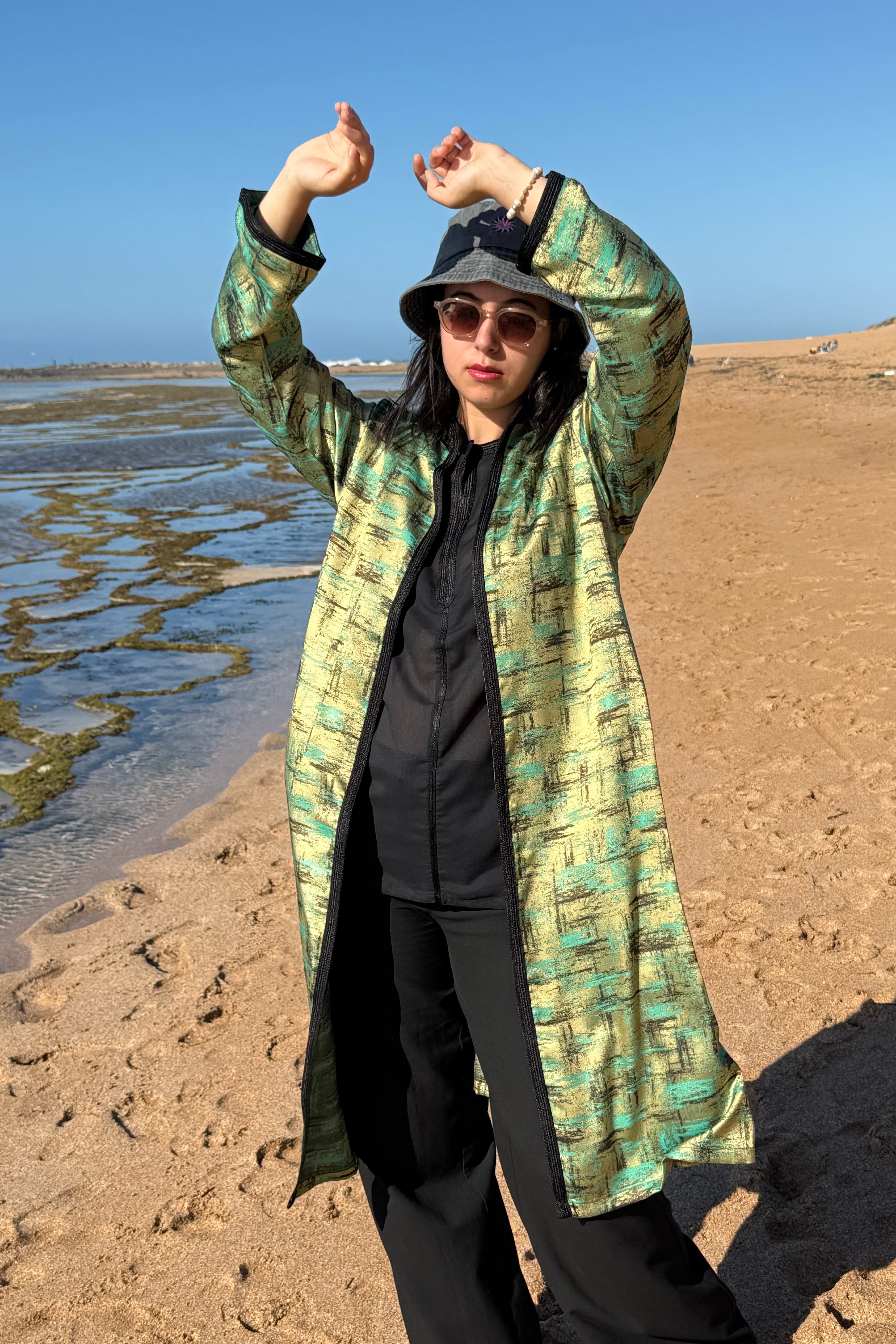 kimono BAHIJA Yellow Green