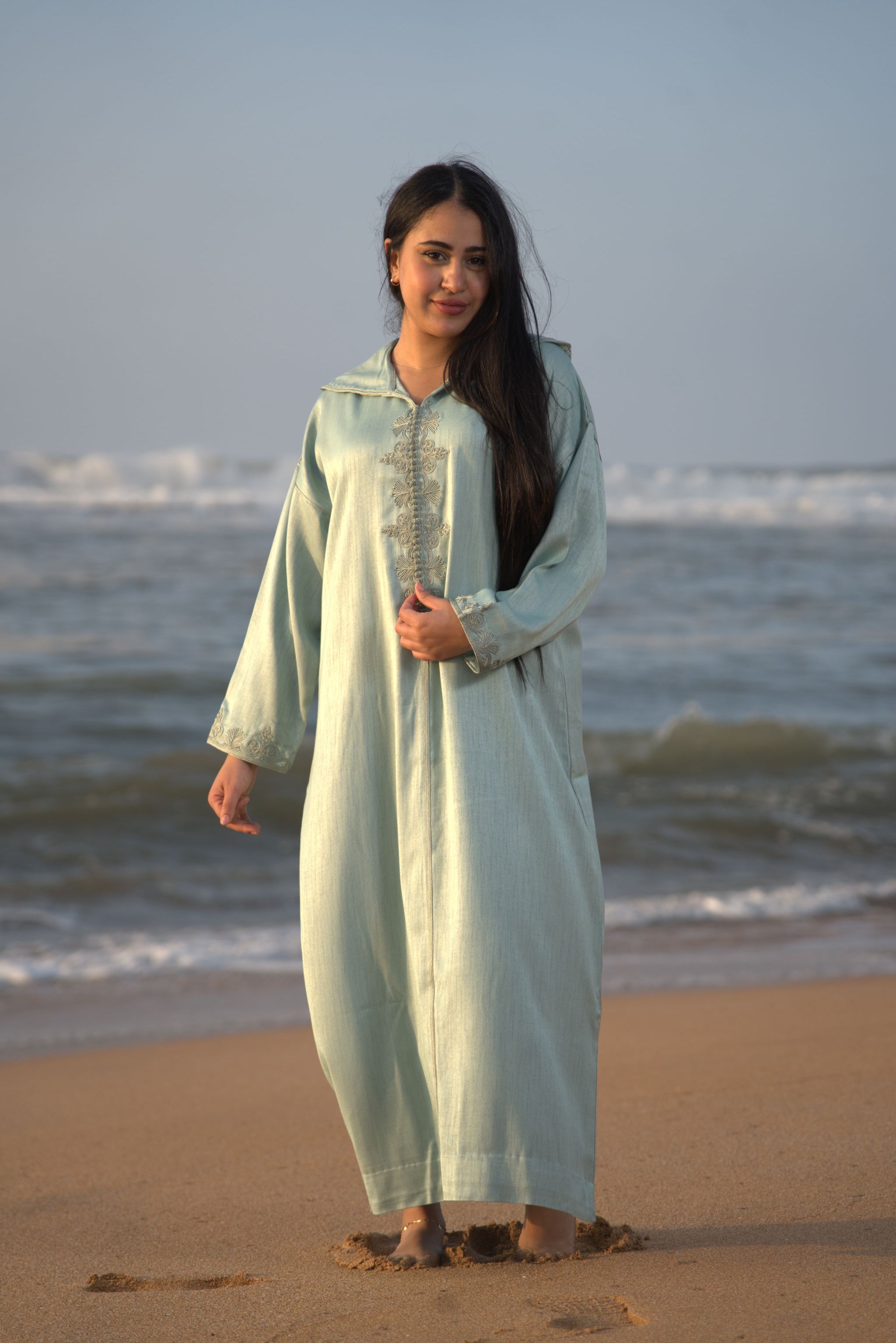 jellaba BOUCHRA Mint