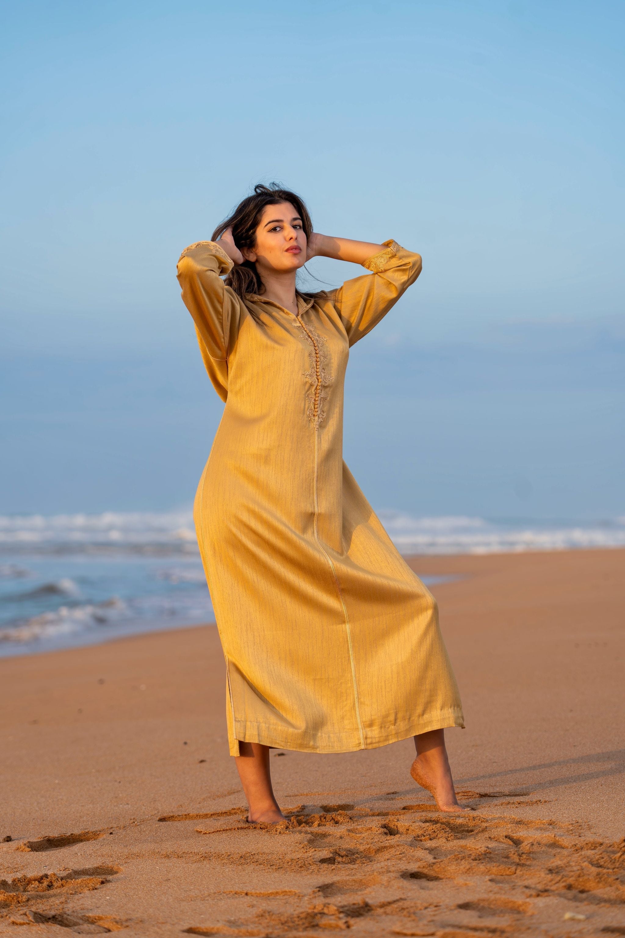 jellaba BOUCHRA Mustard