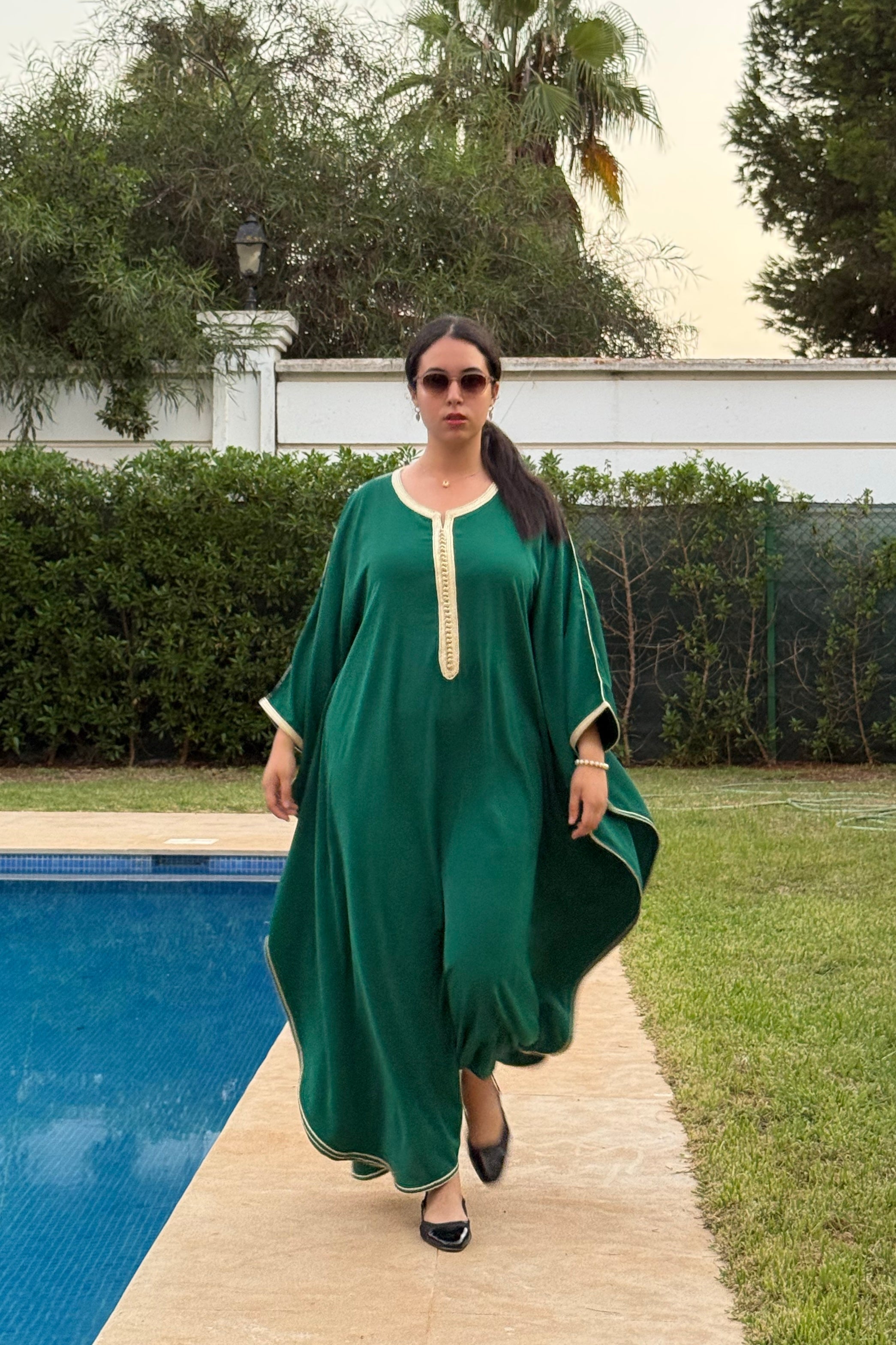 gandoura DOUAA Forest Green