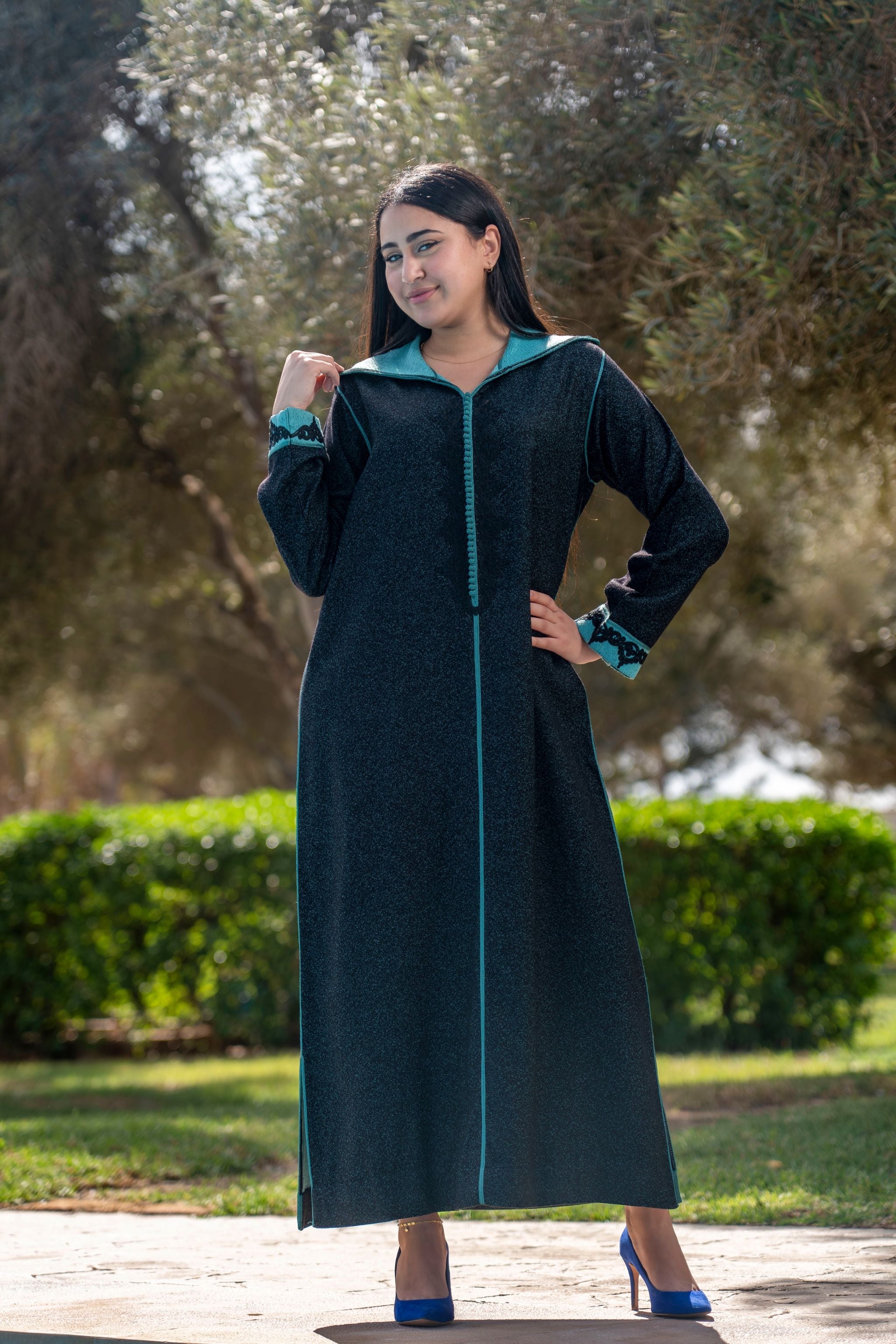 jellaba FADELA Midnight Blue