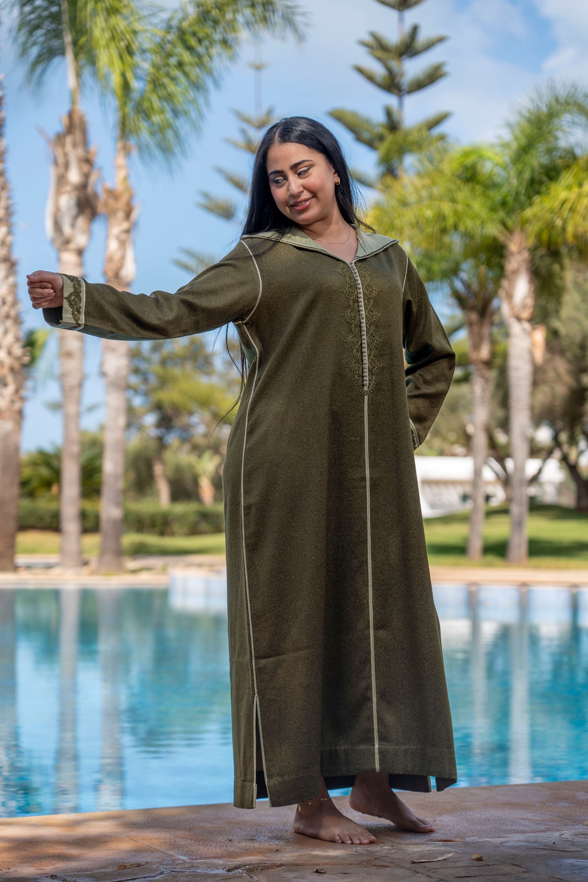 jellaba FADELA Olive