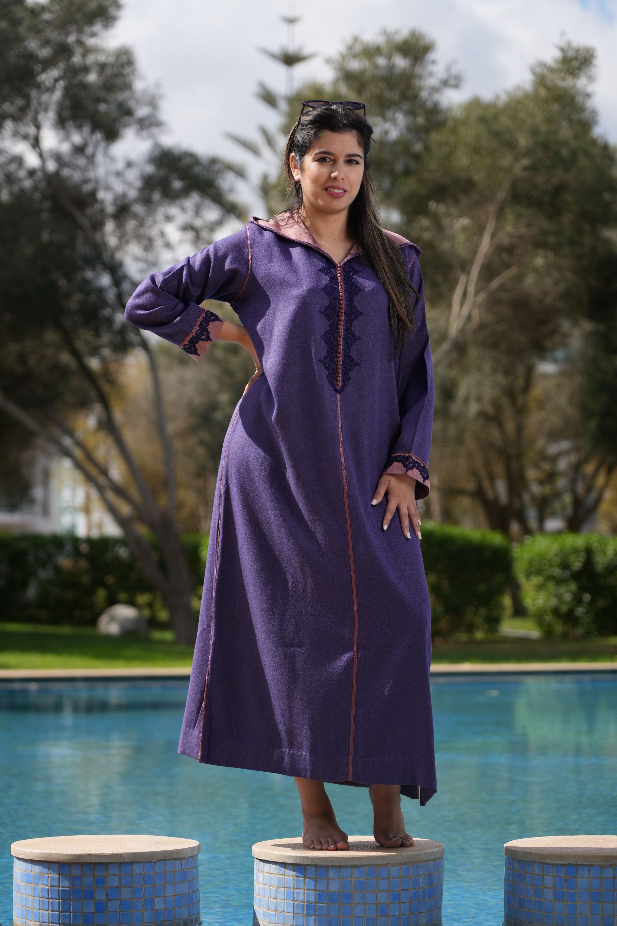 Djellaba Fadela #Color_Purple