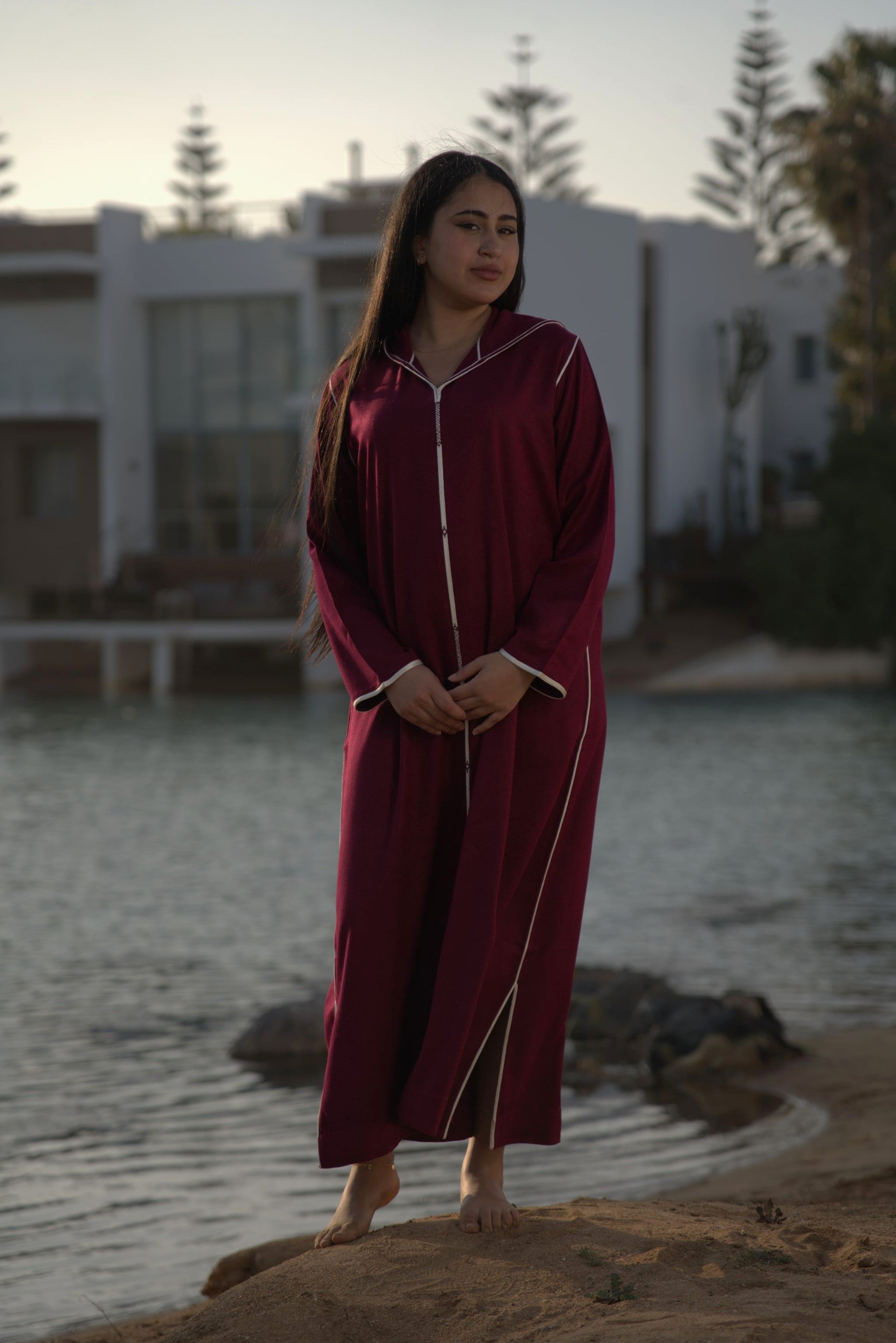 jellaba FAHIMA Burgundy