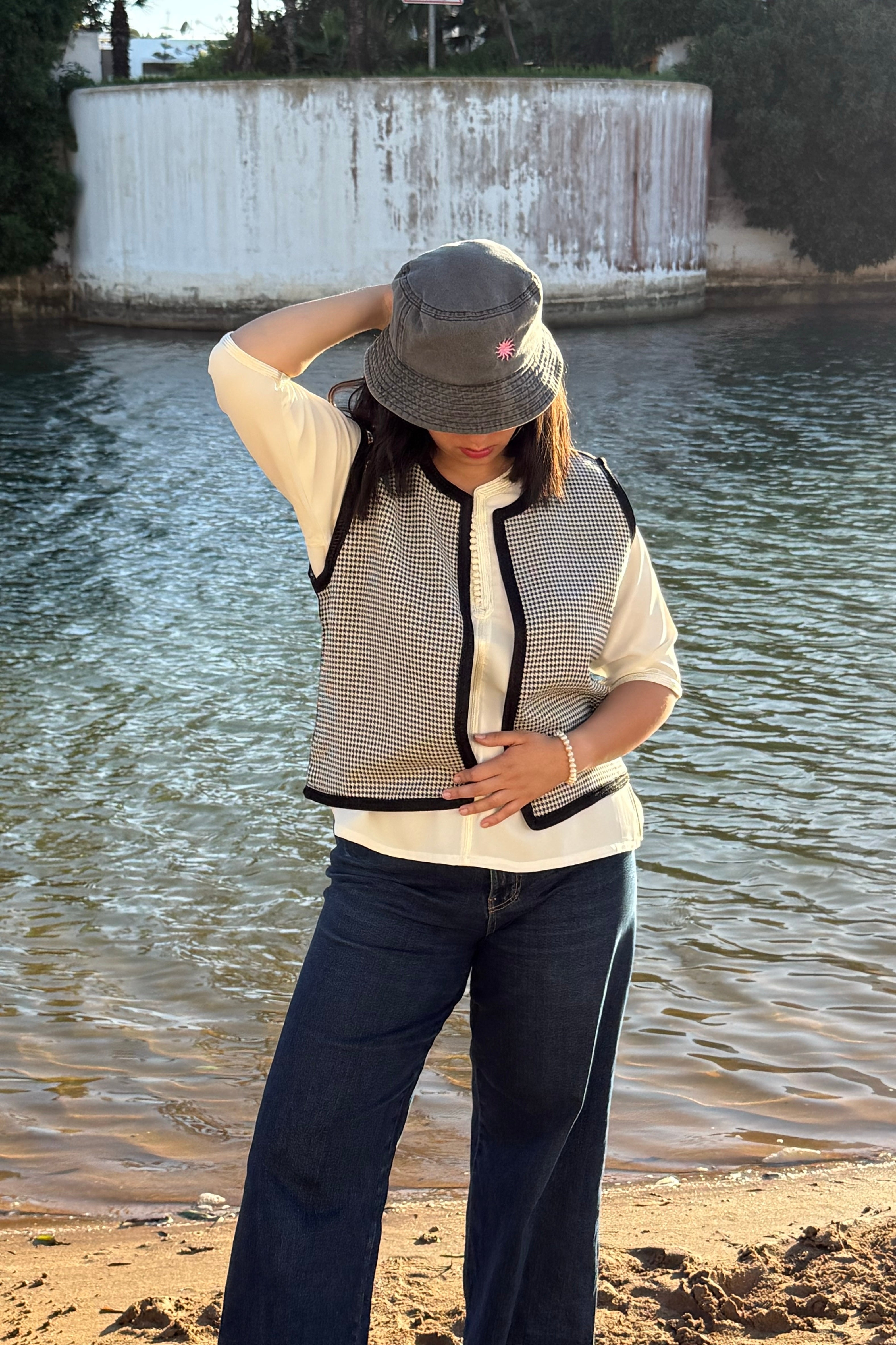 veste GILET White