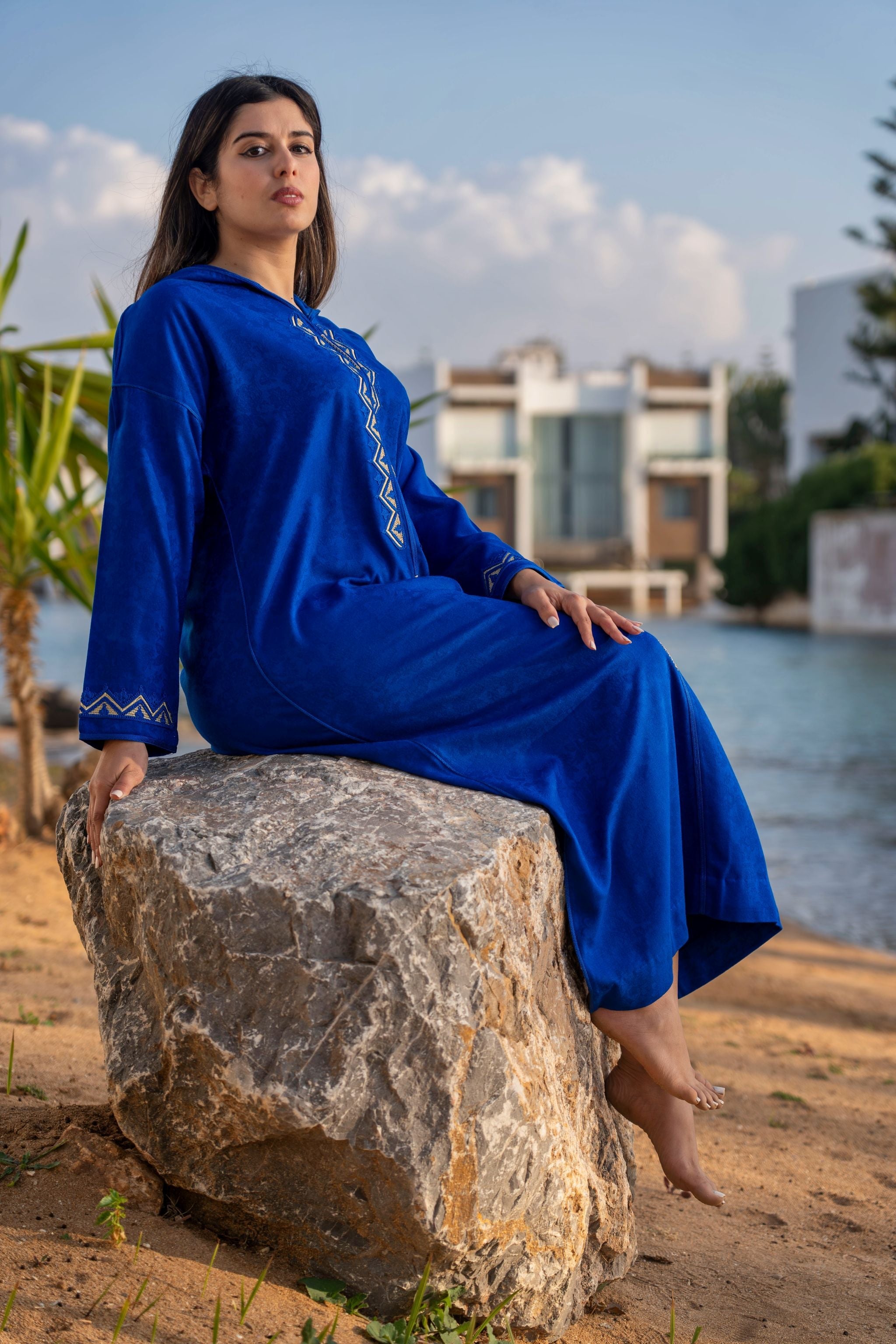 jellaba JAWHARA Royal Blue