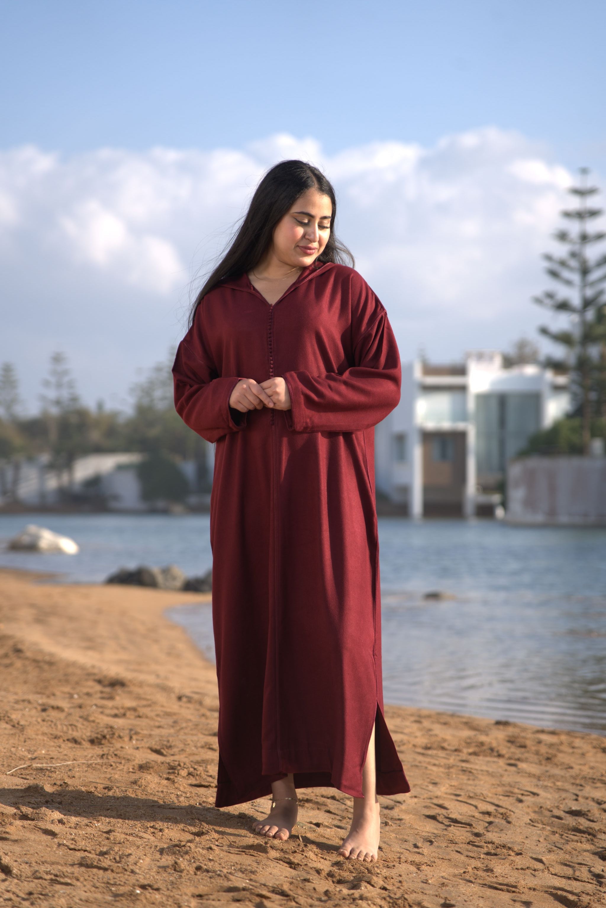 jellaba LATIFA Burgundy
