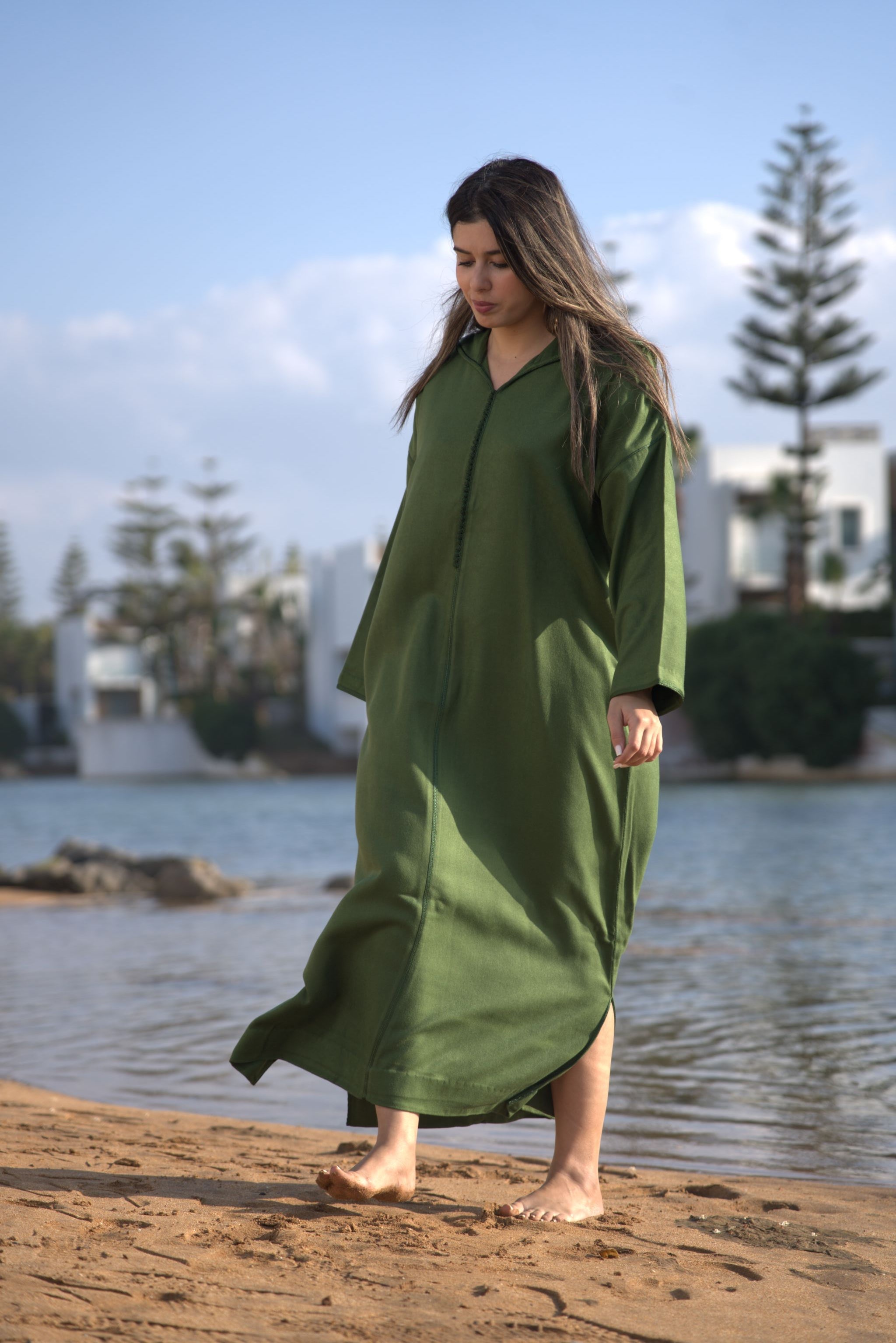 jellaba LATIFA Olive Green