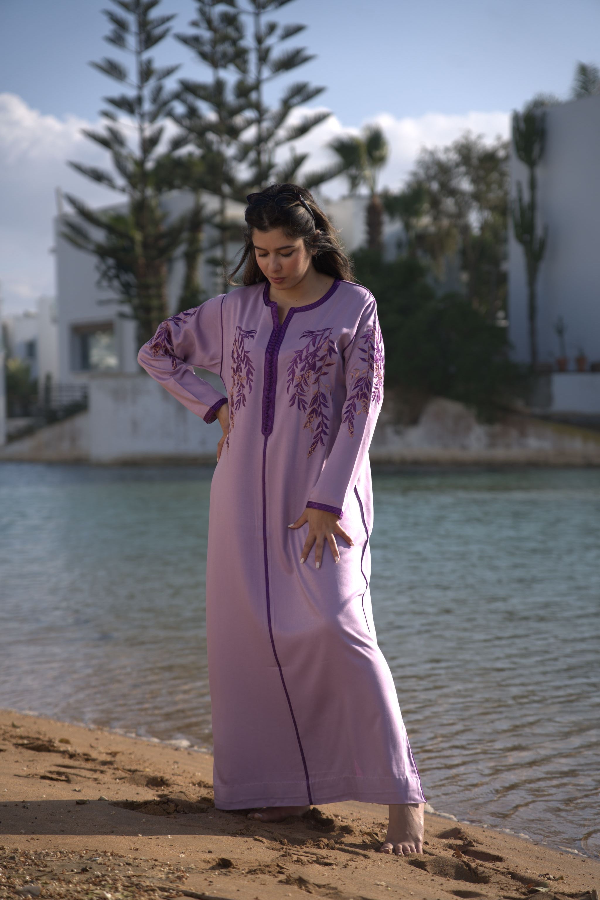 jellaba MERIEM Lavender