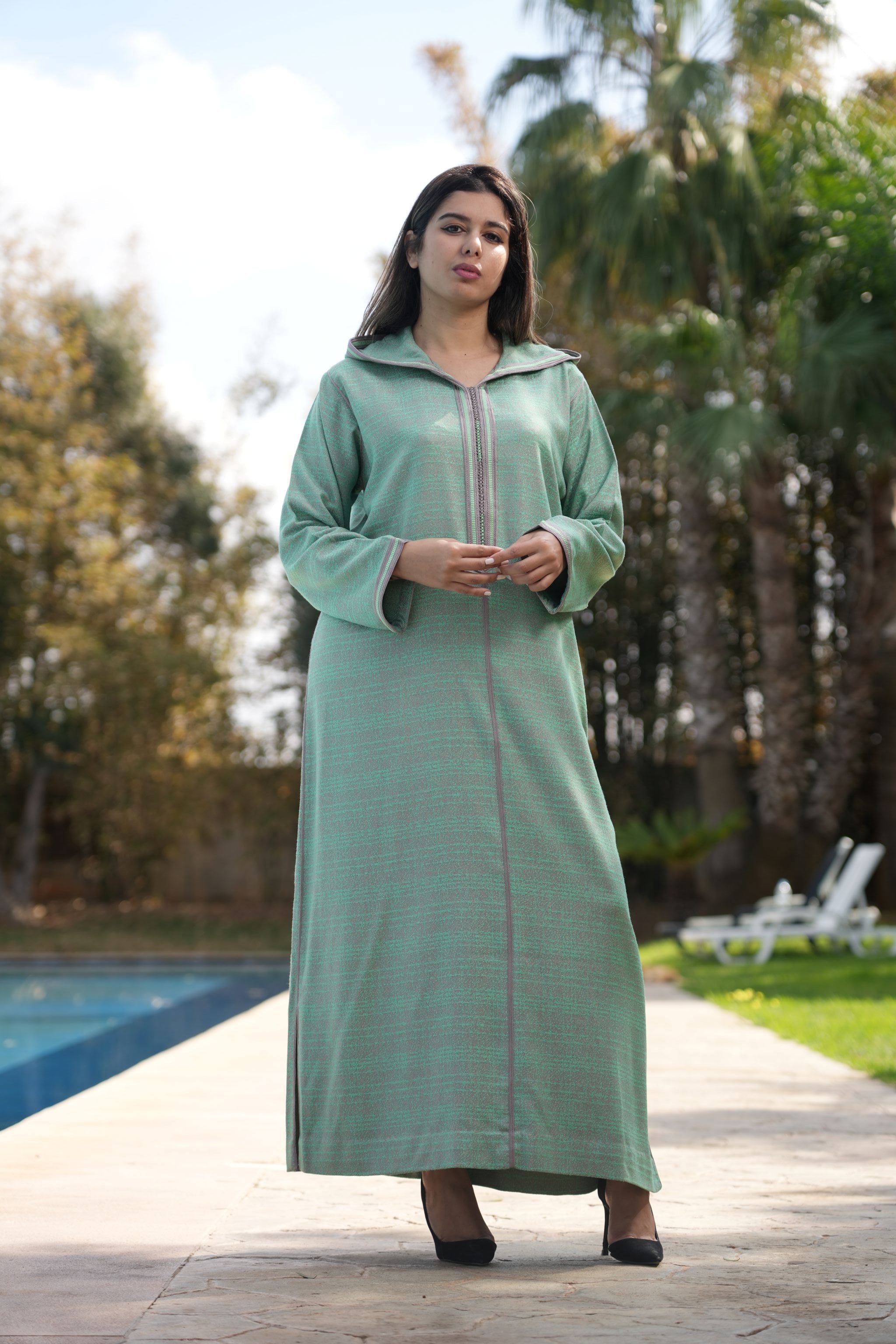 jellaba NAJAT Sea Green