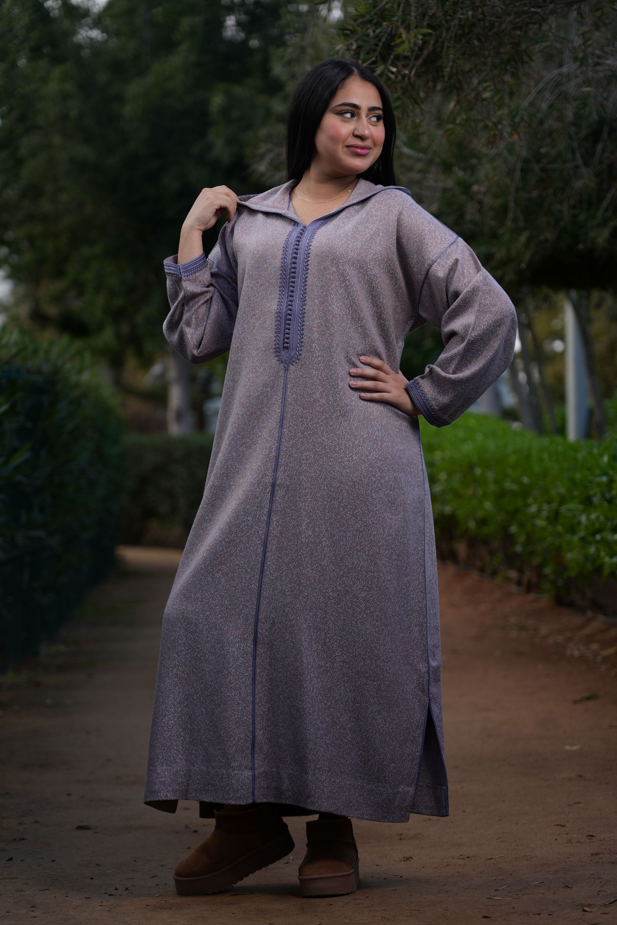 jellaba NIRMIN Mauve