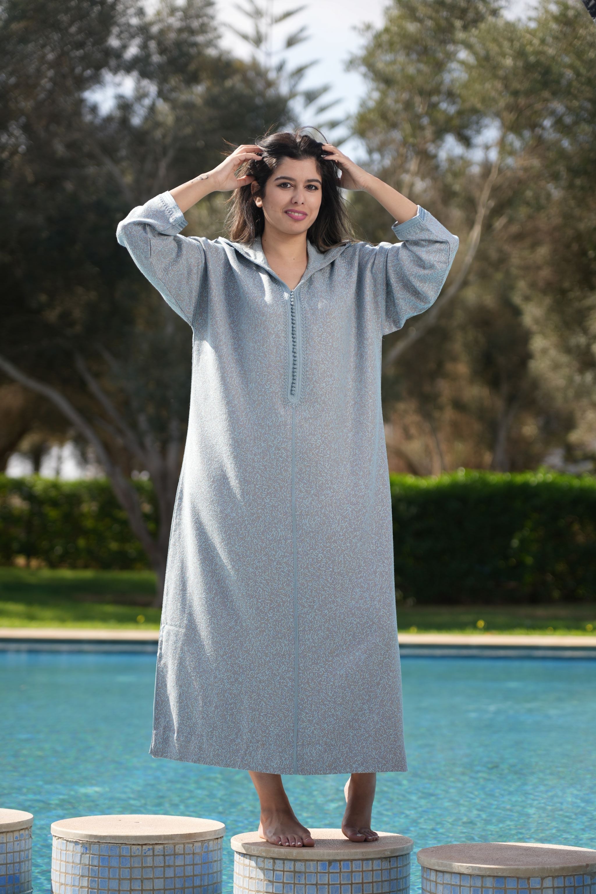 jellaba NIRMIN Powder Blue