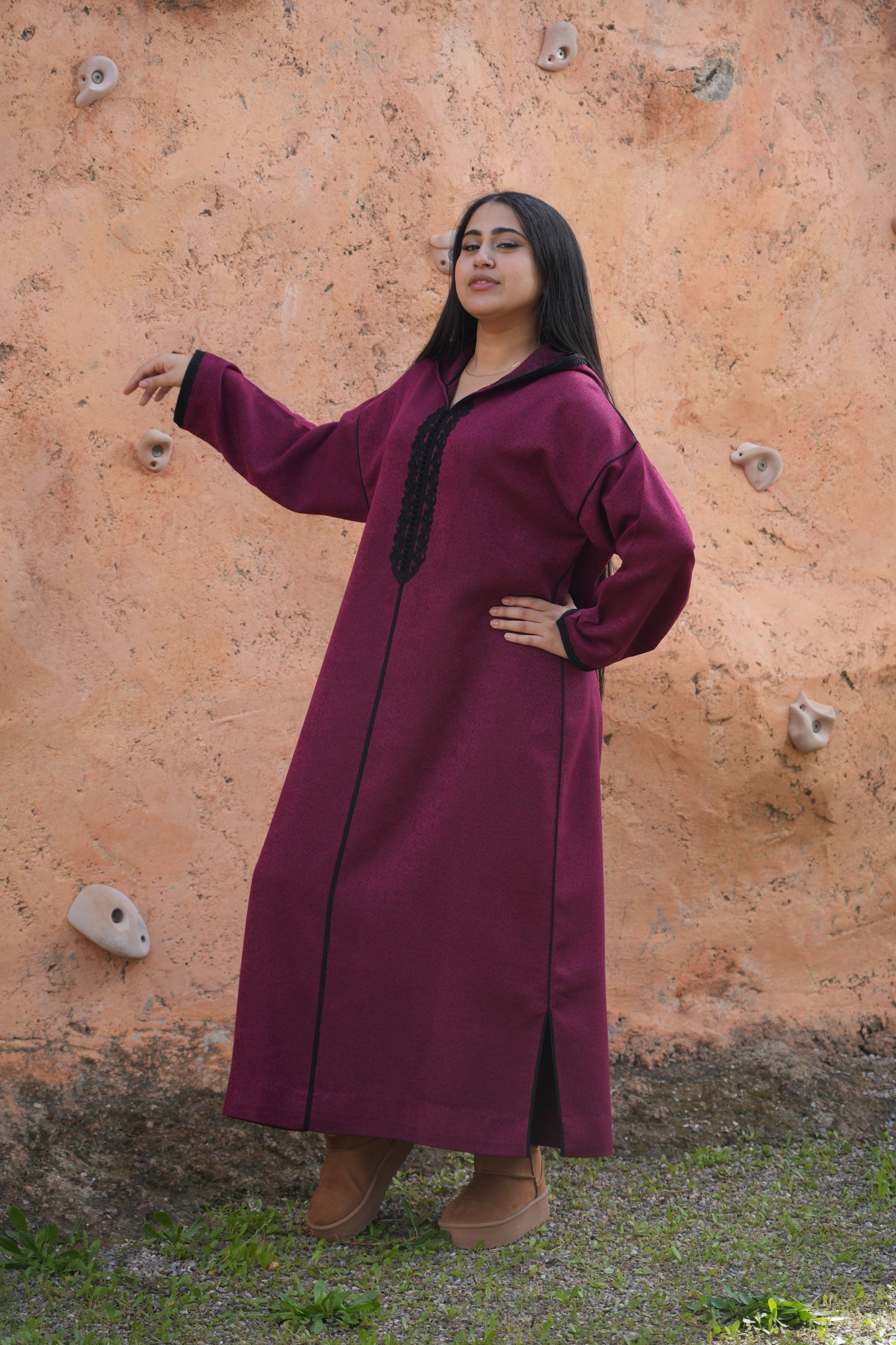 jellaba NISRINE Burgundy