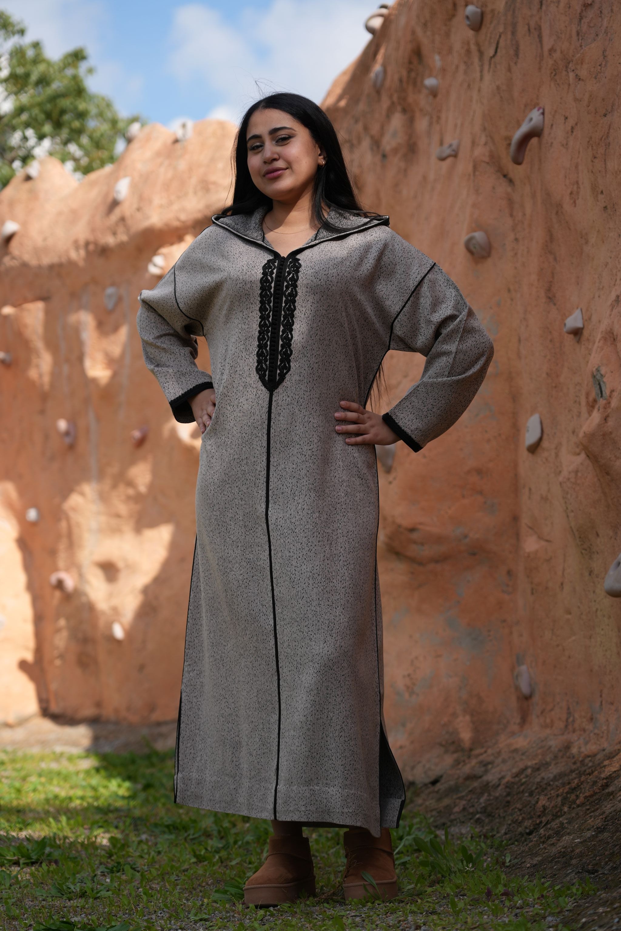 jellaba NISRINE Gray