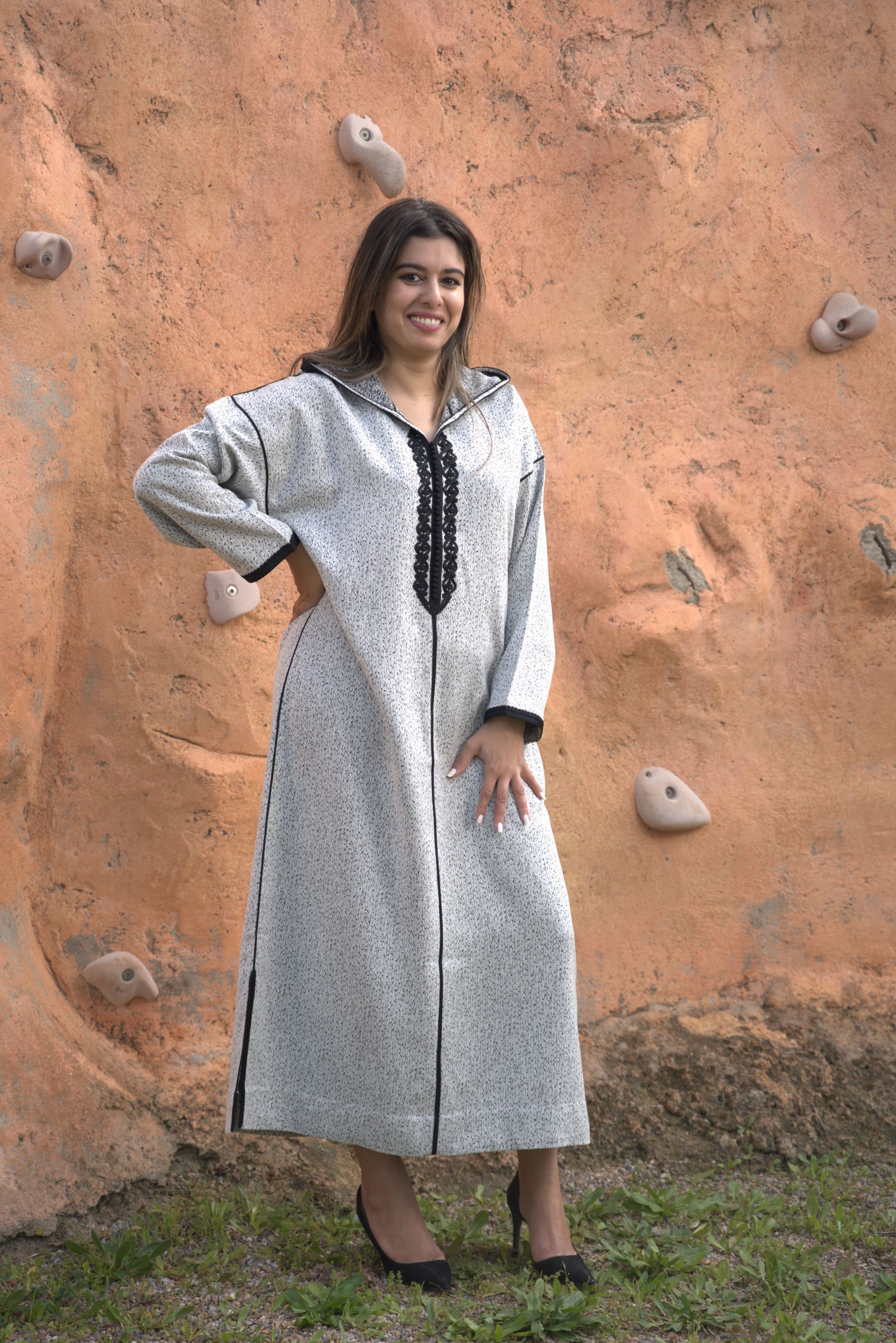 jellaba NISRINE Light Gray