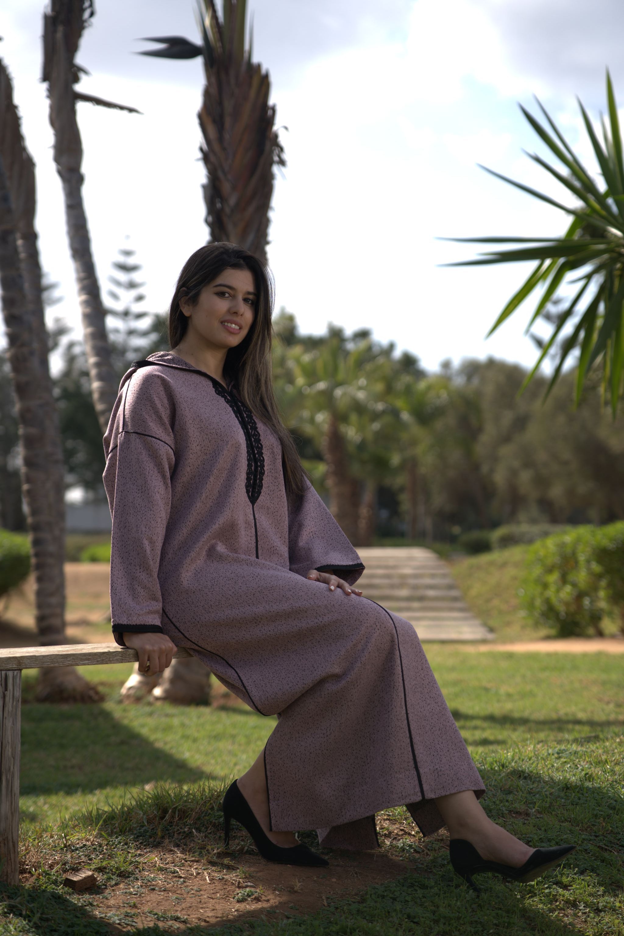 jellaba NISRINE Mauve
